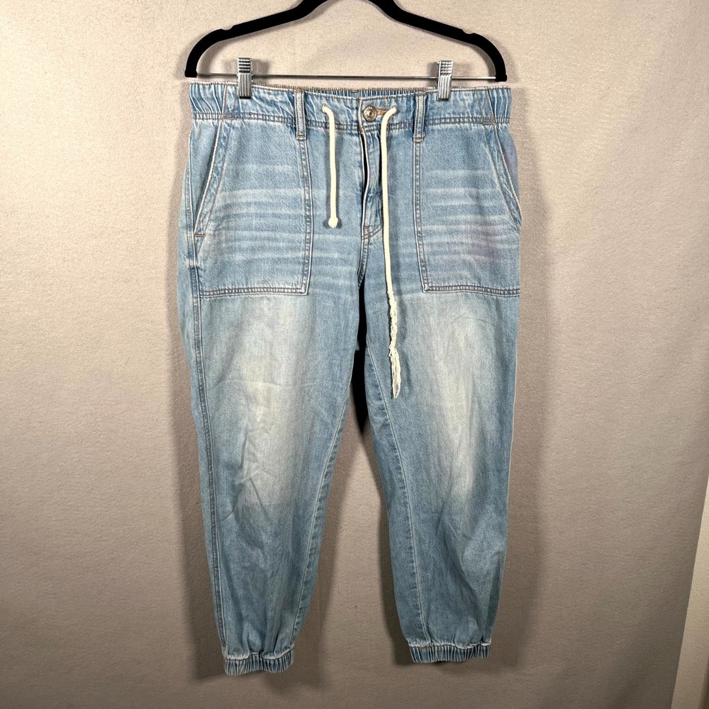 American Eagle Outfitters Jeans Womens 10 Blue Denim Cotton Stretch Tapered Leg